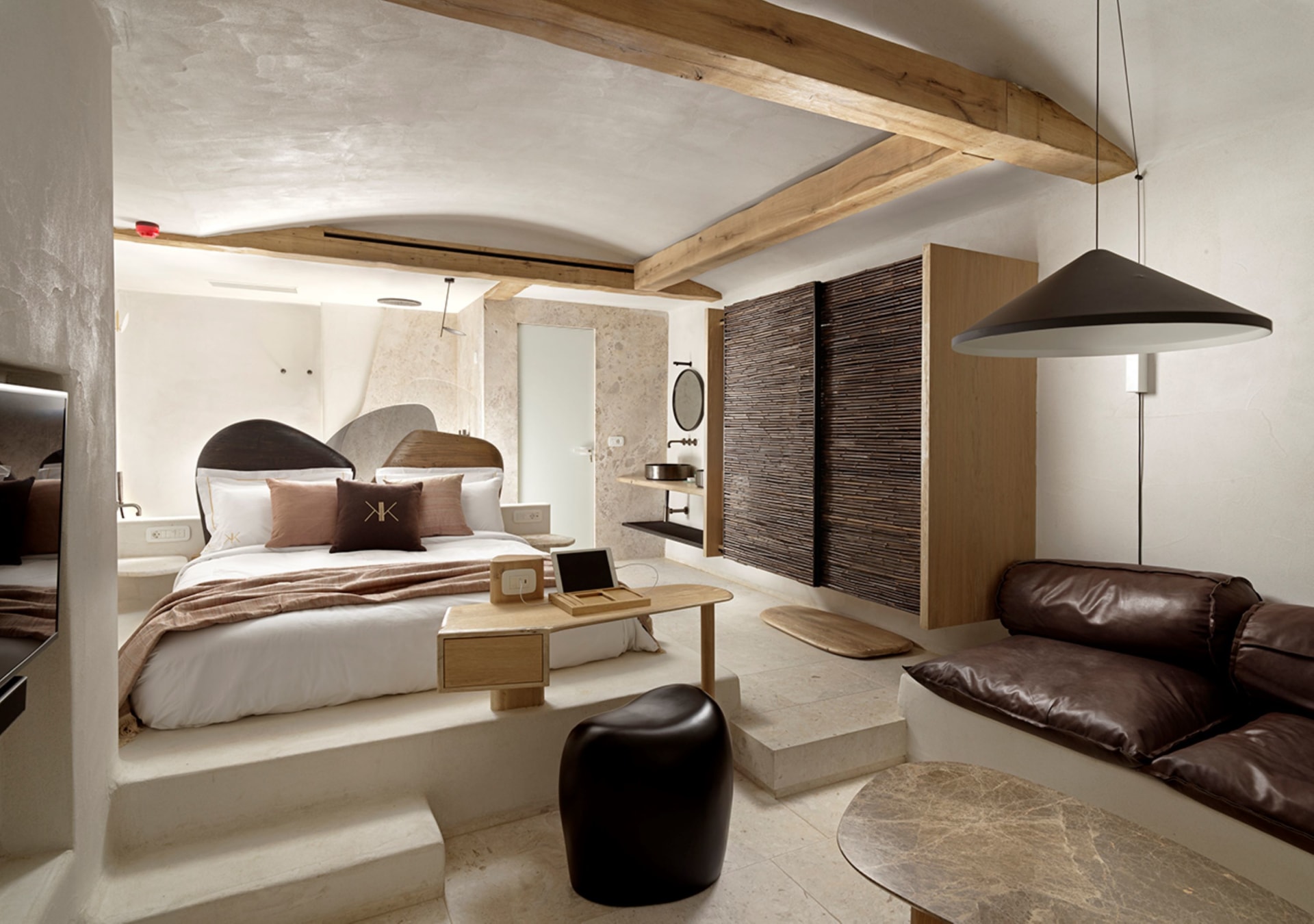 Innenansicht des Schlafbereichs der Junior Suite